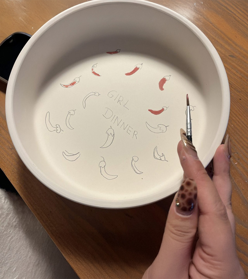 Vorzeichnen mit Bleistift
